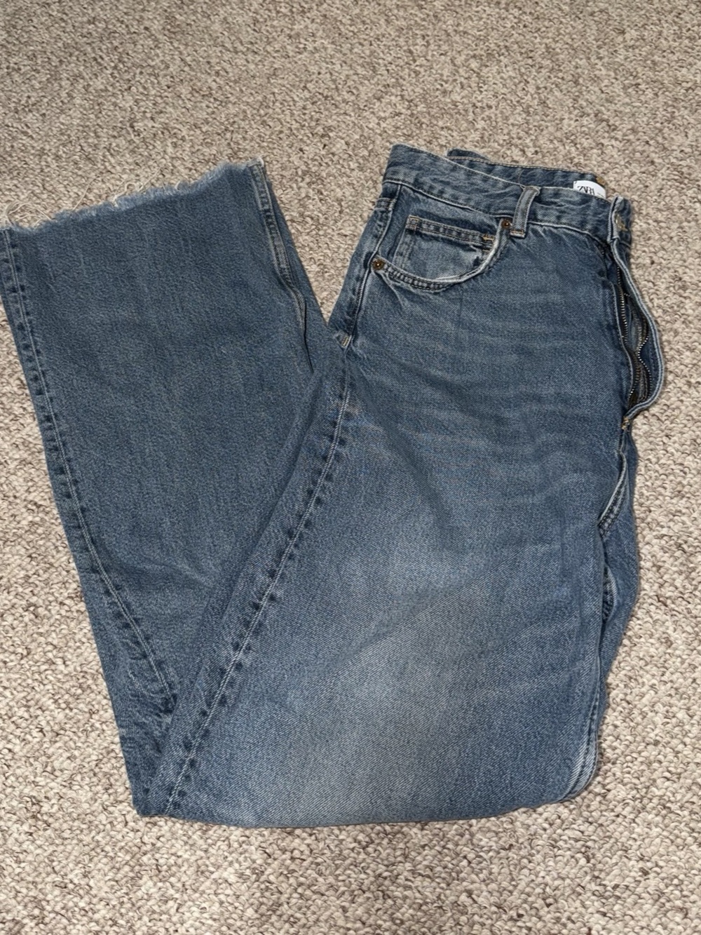 Zara Blue Flare Jeans